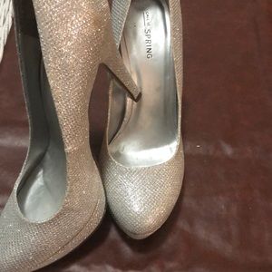 Call it spring silver glittery shoes!